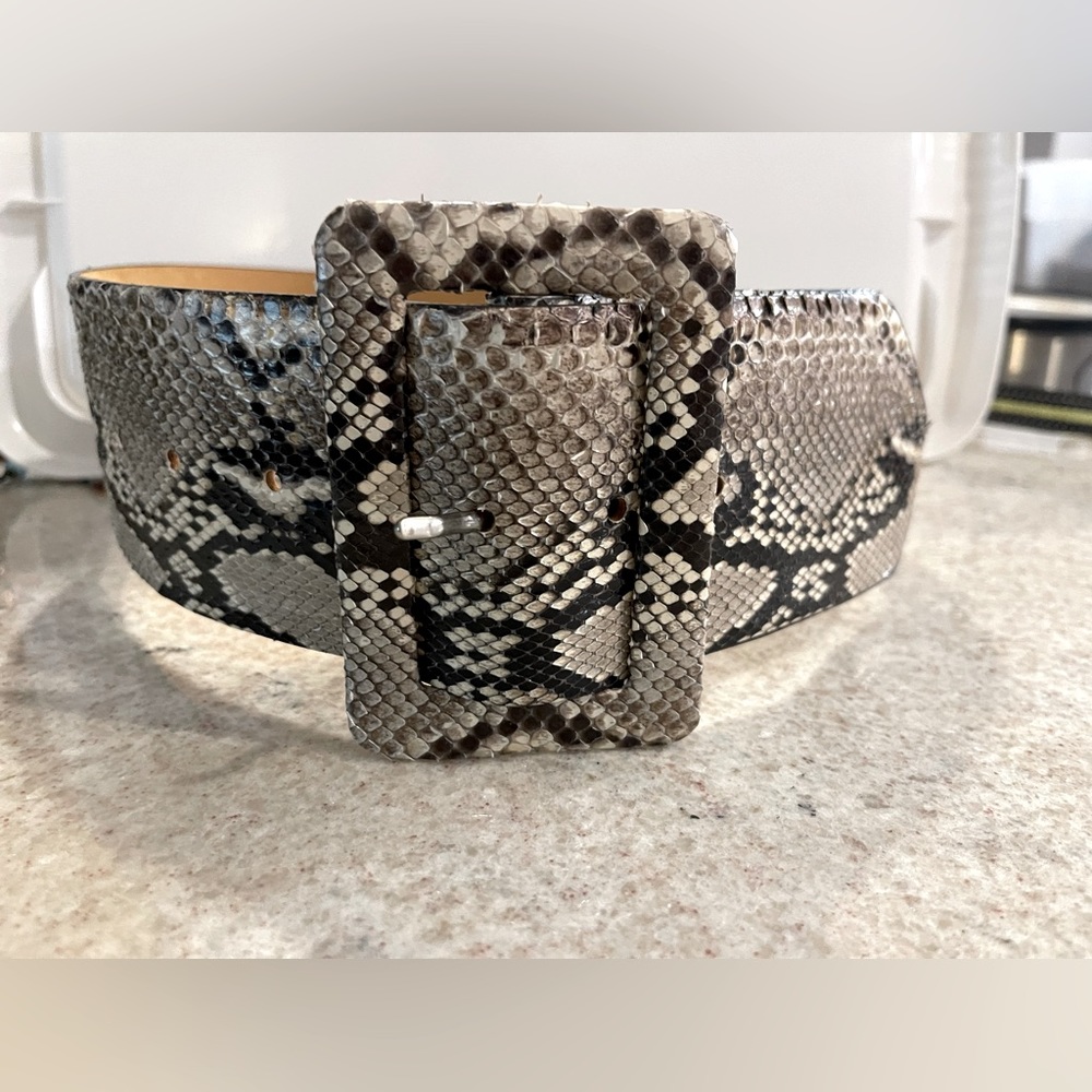 Snakeskin Patterned Belt